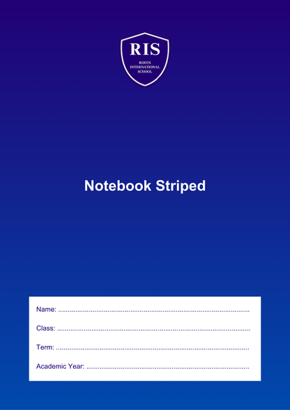 Notebook Striped