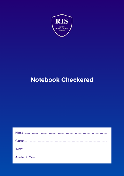 Notebook Checkered